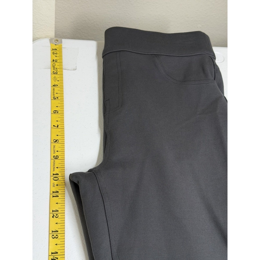 Spanx Pants Women Medium Gray The Perfect Ankle Pull On Ponte Knit Travel Office - Picture 9 of 10